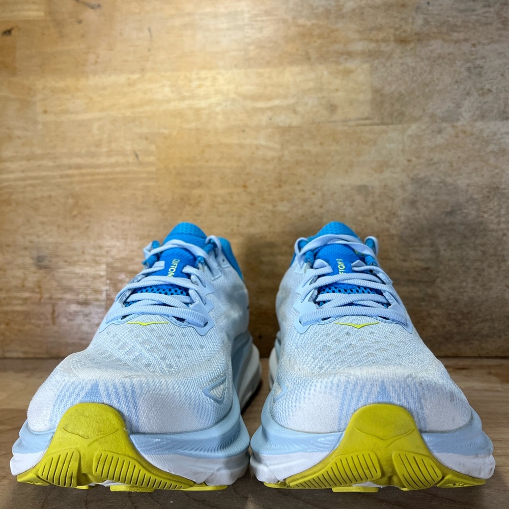 Hoka One One Clifton 9 REFLECTIVE Mens Size 10 Wide Running Shoes Sneakers Blue - Picture 2 of 12